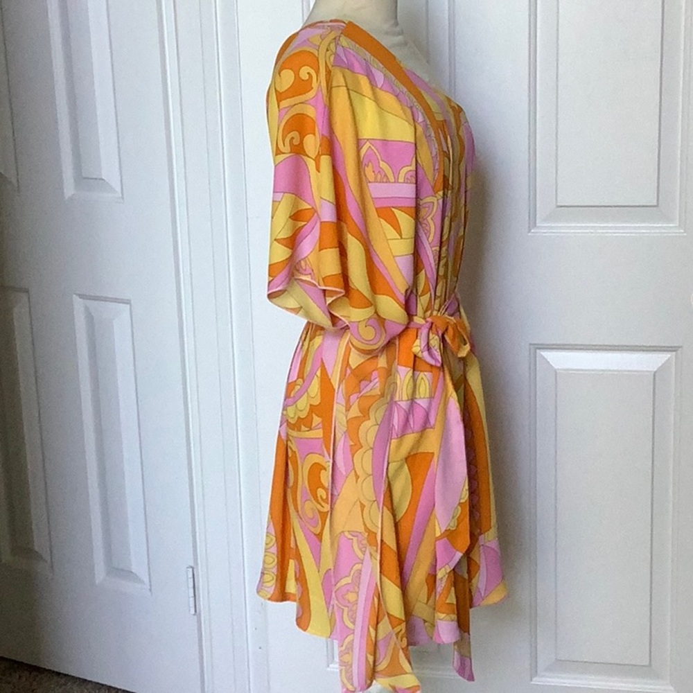 Show Me Your MuMu Trish Caribbean Cocktail one shoulder mini dress. Size S. NWOT - Picture 6 of 10